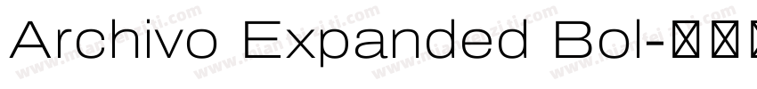Archivo Expanded Bol字体转换